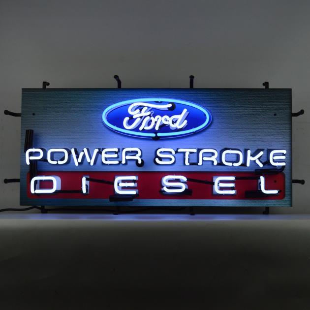 Neonetics Standard Size Neon Signs, Ford Power Stroke Diesel Neon Sign with Backing