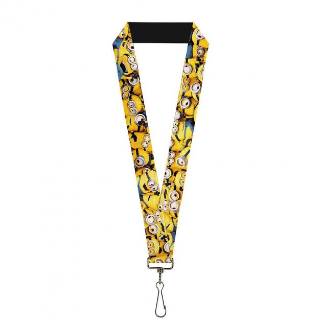 Lanyard - 1.0" - Despicable Me Minions Stacked CLOSE-UP