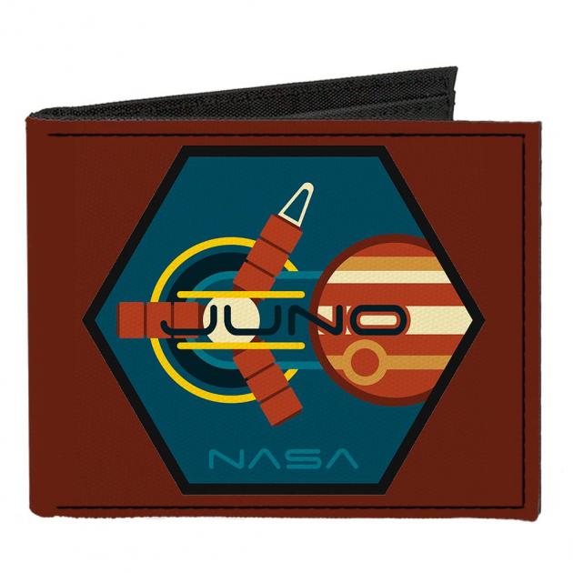 Canvas Bi-Fold Wallet - JUNO Jupiter Burnt Orange/Blues/Yellow/Oranges