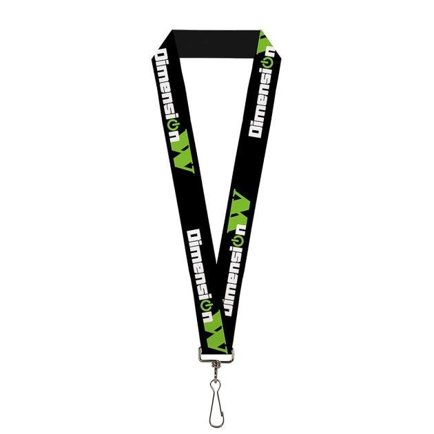 Lanyard - 1.0" - DIMENSION W Black/White/Green