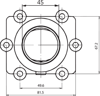 Kimpex Carburetor Adapter Mounting Flange Arctic Cat 2003-2006 Firecat 500 07-101-02