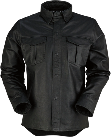 Z1R Motz Leather Shirt - Black - 3XL 2810-3398