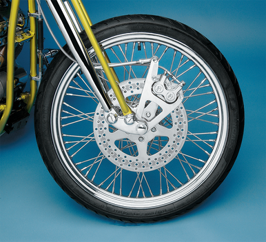 PERFORMANCE MACHINE (PM) Single Disc Caliper - Front - Polished - Springer 88-99 1217-0017P