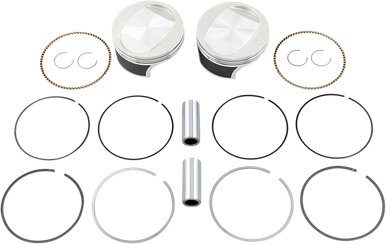 Wiseco Tracker Series Piston Kit 3.875" 10.5:1 Compression Ratio for Harley-Davidson 103ci Twin Cam 2007-2017 K0210PS