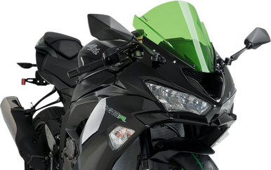 PUIG HI-TECH PARTS Race Windscreen - Green - ZX-6R 3177V