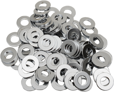 DRAG SPECIALTIES 1/4" Chrome Flat Washer MPB174