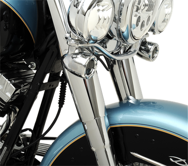 DRAG SPECIALTIES Fork Slider Covers - Chrome - Smooth - Stock Length - Replacement OEM Number 45964-86 74537