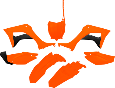 UFO Replacement Body Kit - Fluorescent Orange/Black - CRF110 HOKIT124-FFLU