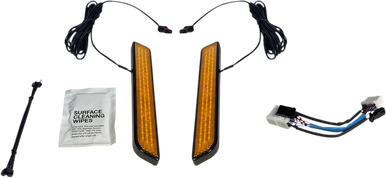 CUSTOM DYNAMICS LED Fork Light - Amber - Black CD-FORK-HD-AB