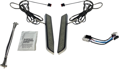 CUSTOM DYNAMICS LED Fork Light - Smoke - Chrome CD-FORK-HD-SC