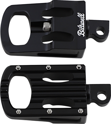 BILTWELL Punisher Footpeg - Classic - Black 7005-203-01