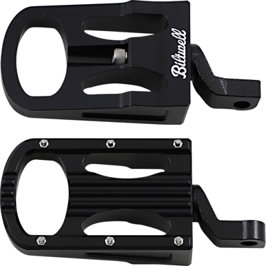 BILTWELL XL Step Footpegs - Black 7006-203-02