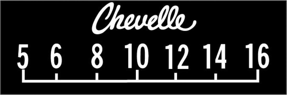 RetroSound Chevrolet Chevelle Logo Screen Protector, Pkg of 3