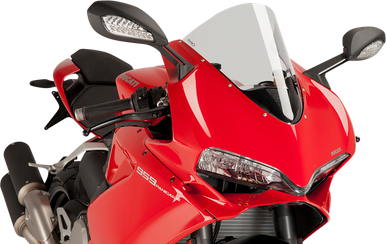 PUIG HI-TECH PARTS Race Windscreen - Clear - Panigale 7621W