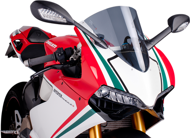 PUIG HI-TECH PARTS Race Windscreen - Smoke - Panigale 5990H