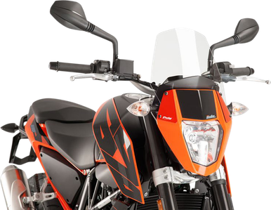 PUIG HI-TECH PARTS New Generation Windscreen - Clear - KTM 390 6009W