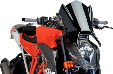 PUIG HI-TECH PARTS New Generation Windscreen - Black - KTM 1290 7014N