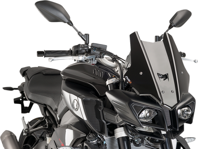 PUIG HI-TECH PARTS New Generation Windscreen - Black - MT10 8917N