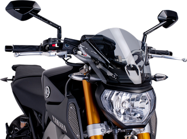 PUIG HI-TECH PARTS New Generation Windscreen - Smoke - MT09 6859H