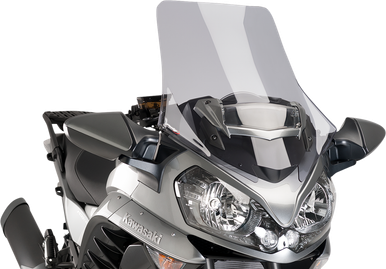 PUIG HI-TECH PARTS Race Windscreen - Light Smoke - Tour - Kawasaki 7628H