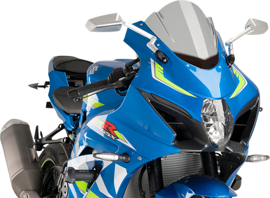 PUIG HI-TECH PARTS Race Windscreen - Smoke - Suzuki 9013H