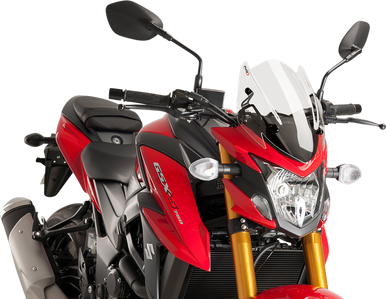 PUIG HI-TECH PARTS Naked Sport Windscreen - Clear - Suzuki 9435W