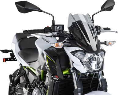 PUIG HI-TECH PARTS New Generation Windscreen - Smoke - Kawasaki 9588H