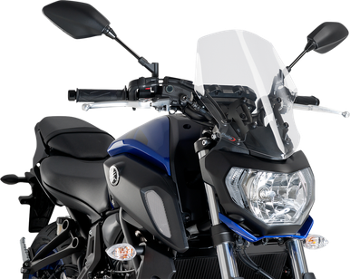PUIG HI-TECH PARTS Race Windscreen - Clear - Tour - Yamaha 9667W