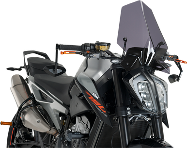 PUIG HI-TECH PARTS New Generation Windscreen - Dark Smoke - KTM 9668F