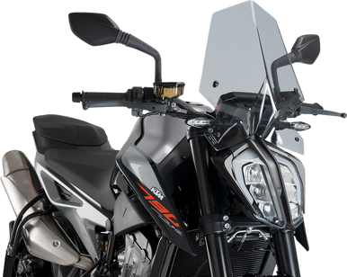 PUIG HI-TECH PARTS New Generation Windscreen - Smoke - KTM 9668H