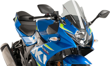 PUIG HI-TECH PARTS Race Windscreen - Smoke - Suzuki 9722H