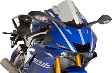 PUIG HI-TECH PARTS Race Windscreen - Smoke - Yamaha 9723H