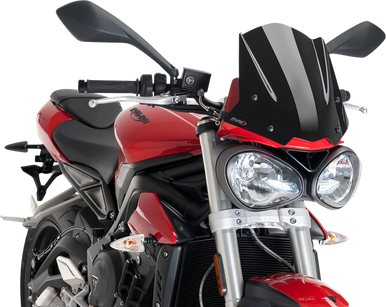 PUIG HI-TECH PARTS New Generation Windscreen - Black 9999N
