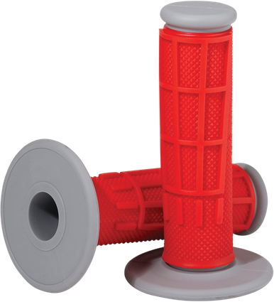 MOOSE RACING Grips - Compound - Half-Waffle - Red 1MG2315-REM