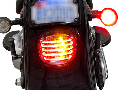 CUSTOM DYNAMICS Taillight/Turn Signal -Bottom Window - Red Lens PB-TL-INT-BW-R