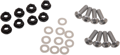 PUIG HI-TECH PARTS Windscreen Screw Kit - Silver 0956P
