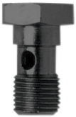 GOODRIDGE Banjo Bolt - 7/16"-24 - Single - Black P775-44BK