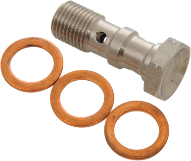GOODRIDGE Banjo Bolt - 10 mm x 1 mm - Double - Stainless Steel P993-03-31SC