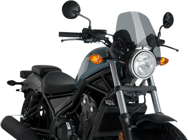 PUIG HI-TECH PARTS New Generation Windscreen - Smoke - Rebel 3829H