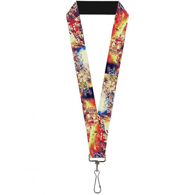 Lanyard - 1.0" - Transformers Box Art Battle Scenes Collage