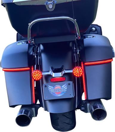 CUSTOM DYNAMICS Saddle Bag Lights - Indian - Red Lens CD-INDBAG-SWN-R