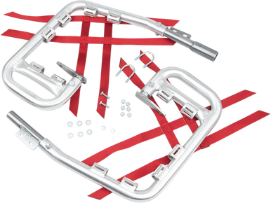 DG PERFORMANCE Nerf Bars - TRX90 - Natural/Red 60-2100