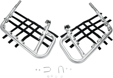 DG PERFORMANCE Nerf Bars - TRX250R - Natural/Black 60-21097