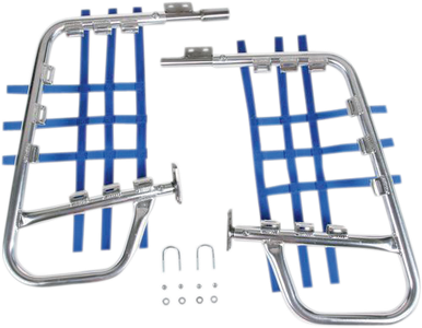 DG PERFORMANCE Nerf Bars - LT250R - Natural/Blue 60-6220