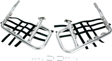 DG PERFORMANCE Nerf Bars - LT250 - Natural/Black 60-6222