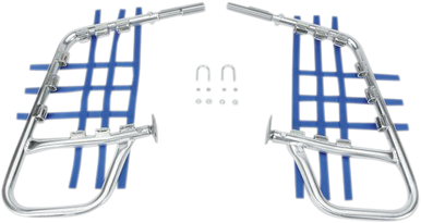 DG PERFORMANCE Nerf Bars - LT250R - Natural/Blue 60-6230