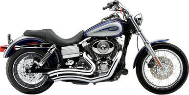 COBRA Speedster Swept Short Exhaust - Chrome - '12-'17 Dyna 6229
