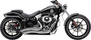 COBRA Speedster Swept Short Exhaust - Chrome - FXSB '13-'17 6226
