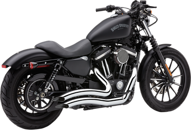COBRA Speedster Swept Short Exhaust - Chrome - '14-'20 XL 6233
