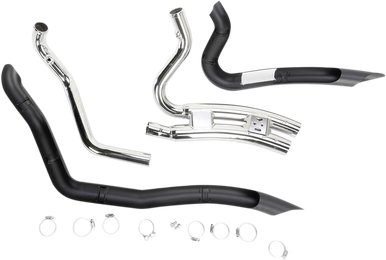 COBRA Speedster Swept Short Exhaust - Black - '14-'20 XL 6233B